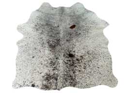 Large Genuine Cowhide Rug, Red Brown Black, Hair On Hide, Sold As Seen - thumbnail 1