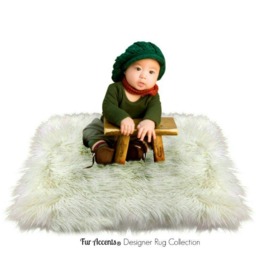 Plush Faux Sheepskin Rug - Shag Area Rug, Animal Friendly Fur Accents Usa - thumbnail 1