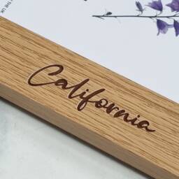 California Skyline Personalised Wooden Photo Frame Hollywood Keepsake Gift Size 6 X 4 Or 7 5 - thumbnail 3