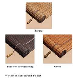 Natural Bamboo Shades For Bedroom - Organic Modern Home Decoration - thumbnail 4