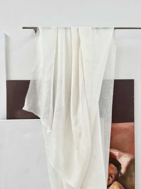 Brabantmeterware Fabric 100% Linen 2.90 Meters High Light Tissu Linen By Nya Nordiska 5 Colors - image 1