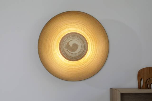 Unique Rustic Flush Ceiling Light - Large Wall Sconce Home Decor Bedroom Living Room Lamp Eclipse - image 1