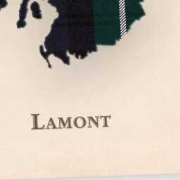 Clan Lamont Scottish Tartan Map - Of Scotland Family Wall Decor, Ready To Hang - thumbnail 4