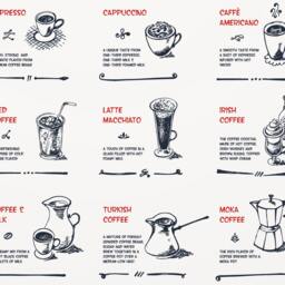Printable Coffee Art, Sign, Printable, Print, Kitchen Decor, Signs, Wall Hand Drawn Art - thumbnail 3