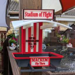 Sunderland Supporters Bird Feeder Stadium Of Flight Fly Thru Design - Garden Gift For A Football Mad Mackem - thumbnail 2
