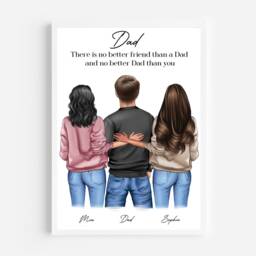 Personalised Dad Print, Print, Personalised Gift For Dad, Birthday & Daughter Print, Fathers Day Gift, Son - thumbnail 2