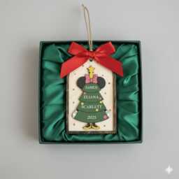 Family Christmas Ornaments, Xmas Ornament, Custom Minnie Mouse Tree Ornaments - thumbnail 3