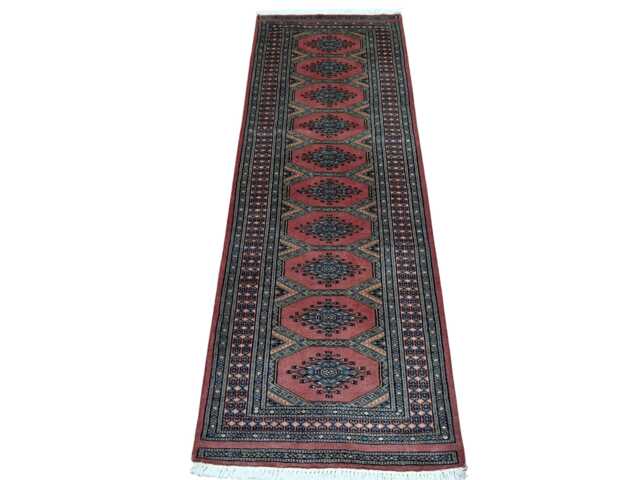 2x6 Pink Color Bokhara Rug - Runner Hallway Luxury Bukhara Fine Quality Woolen Afghan - image 1