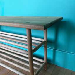 Solid European Oak Bench, Double Dowel Shoe Shelves, Scandinavian Design Seating - thumbnail 4