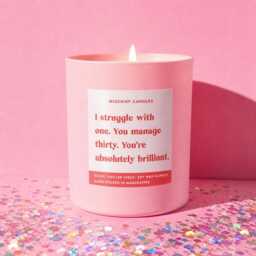 Funny Thank You Gift For Teacher I Struggle With One Manage Thirty Candle - thumbnail 1