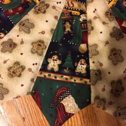 Debbie Mumm Christmas Tree Skirt Santa, Gingerbread Print - 42 Inch - thumbnail 3
