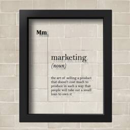 Transparent Marketing Definition Print Advertising Office Wall Art Boss Gift Adv Poster Agency Scandinavian Decor Dictionary - thumbnail 2