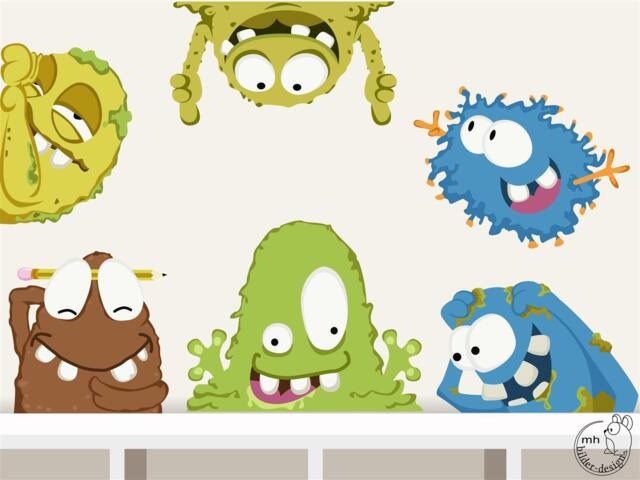 "Wall Sticker ""Monster Set" - image 1