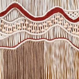 Geometric Wall Art, Macrame Wall Hanging Large, Large Tapestry, Dorm Headboard, Bohemian Decor, Hanging Room Divider, Weaving - thumbnail 4