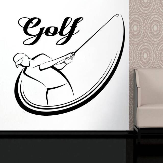 Golf Swing Wall Decal Removable Vinyl Home Decor 2274 - image 1