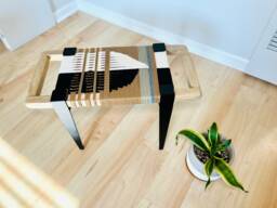 Hand-Woven Entryway Bench Mcm Style End Of Bed & Mudroom Seating - Custom-Made, Multiple Sizes - thumbnail 1