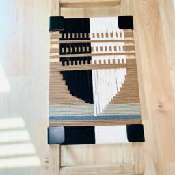 Hand-Woven Entryway Bench Mcm Style End Of Bed & Mudroom Seating - Custom-Made, Multiple Sizes - thumbnail 3