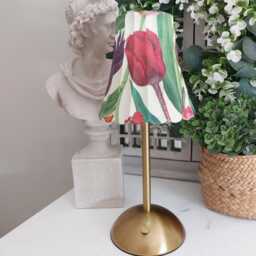 Cordless Touch Lamp. Beautiful Emma Bridgewater Inspired Tulips Usb Rechargeable Wireless Four Stand Colours Available - thumbnail 1