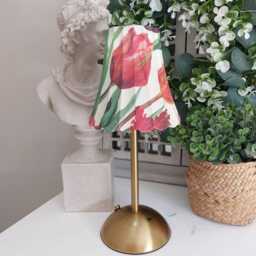 Cordless Touch Lamp. Beautiful Emma Bridgewater Inspired Tulips Usb Rechargeable Wireless Four Stand Colours Available - thumbnail 2