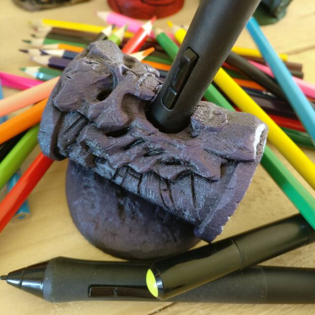 Wacom Pen Holder 3D Printed Death Edition For Digital Artists - image 1