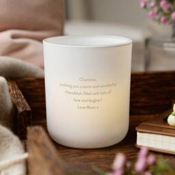 Personalised Hanukkah Gift Menorah Tea Light Holder With Soy Candles - thumbnail 2