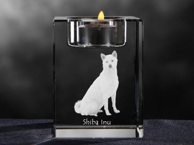 Shiba Inu, Crystal Candlestick With Dog, Souvenir, Decoration, Limited Edition, Collection - image 1