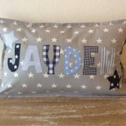 Personalized Pillow, Name Birth, Baby, Christening - thumbnail 4