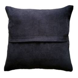 Black Throw Pillow, Cotton Throw Pillow Case, Decorative Black Boho Lumbar, 18x18 20x20 22x22 24x24 - thumbnail 4