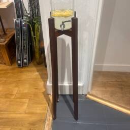 Handmade Solid Wood Cocktail Jar Stand - Dark Walnut Finish - thumbnail 2