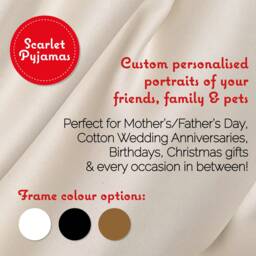 Custom Birthday Family/Friend Portrait - Cross Stitch in Pixel Art Style - Framed - thumbnail 3