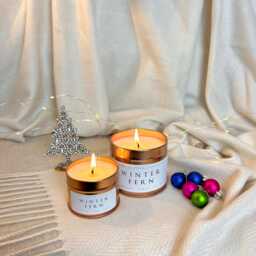 Winter Fern Christmas Exclusive Candle, Handmade, Soy Wax, Eco Friendly & Vegan - thumbnail 2