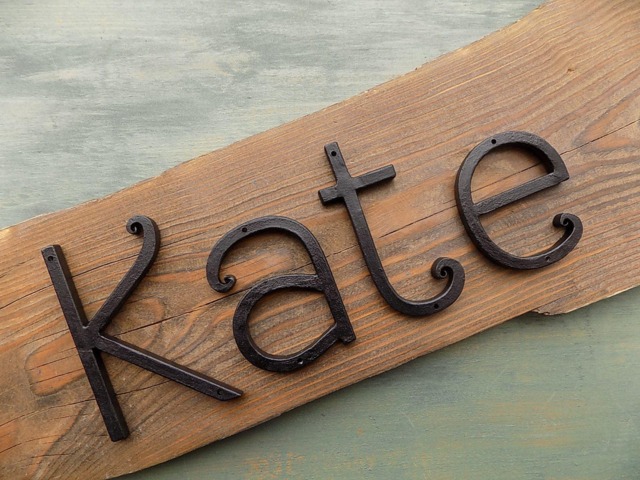 Letters/Numbers Metal & House Number Personalised Letter Wall Art & Craft Home Sign - image 1