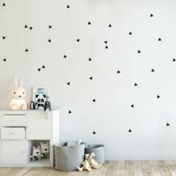 Triangle Decal - Choose Your Color, Little Peaks Decals, Mountains Stickers, Geometric Pattern Wall Decal - thumbnail 1