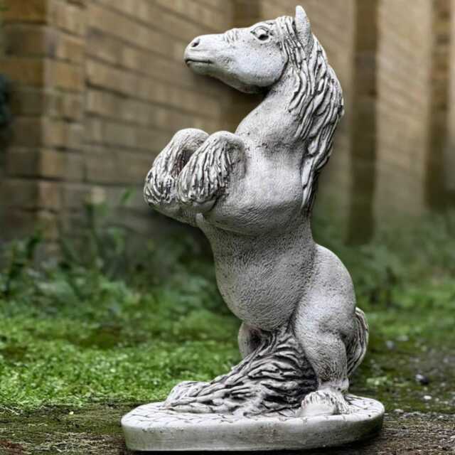 Fantasy Horse Sculpture Concrete Statue Outdoor Animal Decoration Handmade Art Front Door Ornament Garden Figurine Lover Gift - image 1