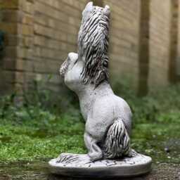 Fantasy Horse Sculpture Concrete Statue Outdoor Animal Decoration Handmade Art Front Door Ornament Garden Figurine Lover Gift - thumbnail 4