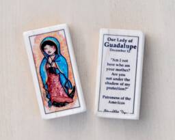 Our Lady Of Guadalupe Block With Gift Bag // St Mary Marian Apparition in Mexico December 12 Catholic Toys By Almondrod - thumbnail 1