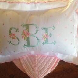 Heirloom Baby Quilt & Matching Pillow - thumbnail 2