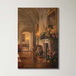 Grand Piano Recital 3 Panel Split Canvas Wall Art Romantic Elegant Candlelit Salon Classical Music Oil Painting Framed Home Decor - thumbnail 4