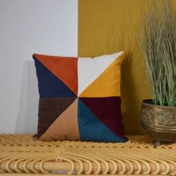 Cushion Cover 40x40 - Handmade in France Corduroy - thumbnail 2
