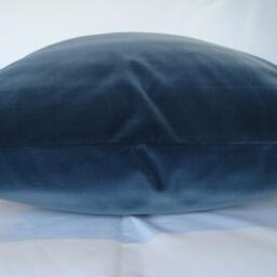 Robert Allen Beacon Hill Lady Elsie Italian Decorative Designer Aegean Grey Dark Blue Teal Velvet Pillow Cover 18 19 20 22 24 - thumbnail 4