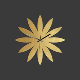 Flower Pure Brass Wall Clock - Multiple Sizes - thumbnail 2
