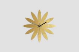 Flower Pure Brass Wall Clock - Multiple Sizes