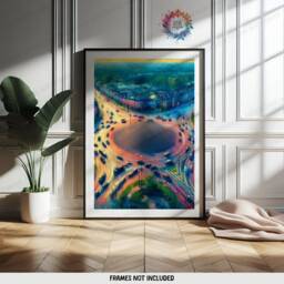 Swindon Poster Prints - Set Of 3 Posters - Watercolour Wall Art Decor Travel Hanging England Artwork Gift UK Painting - thumbnail 3