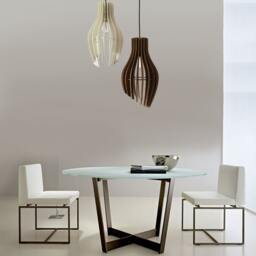Pendant Light, Wood Lamp, Lighting, Hanging Dining Ceiling Light, Modern Lighting Fixture, Chandelier - Stripes - thumbnail 2