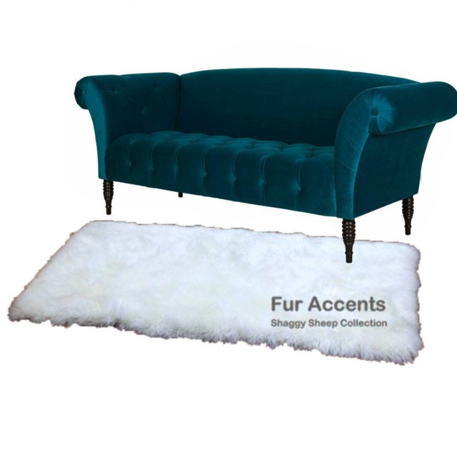 Plush Faux Sheepskin Rug - Shag Accent Rug, Usa Made - image 1