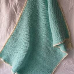 Birth Gift, Baby Blanket, Handmade Knitting, Acrylic - thumbnail 2