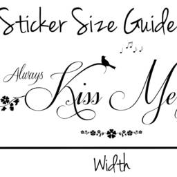 Always Kiss Me Goodnight Nature Quote - Matt Vinyl Wall Art Sticker Decal Mural. Bedroom Decor, Love Quote - thumbnail 3