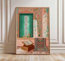 Islamic Poster, Muslim Wall Art, Architecture Print, Middle Eastern Decor, Mosque Art Prints, Culture Gift - thumbnail 1
