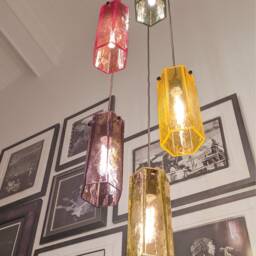 Multi-Color Hexa Cascade 5 Chandelier - thumbnail 2