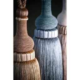 2x Merton Tieback, Beige - 5 Colours 850mm Embrace Tassel Tieback Pair - thumbnail 4